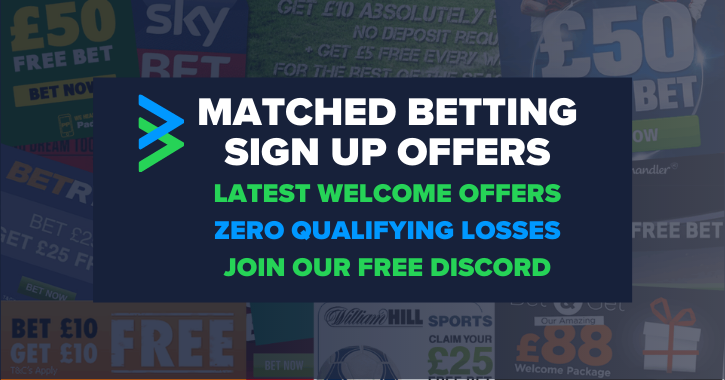 matched betting sign up offers